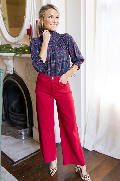 Raw Hem Wide Leg Pants, Garnet - 1115-66.jpg