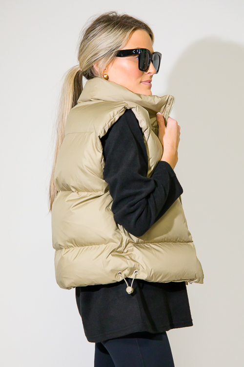 Lena Puffer Vest, Olive