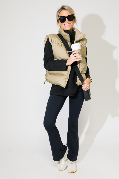 Lena Puffer Vest, Olive