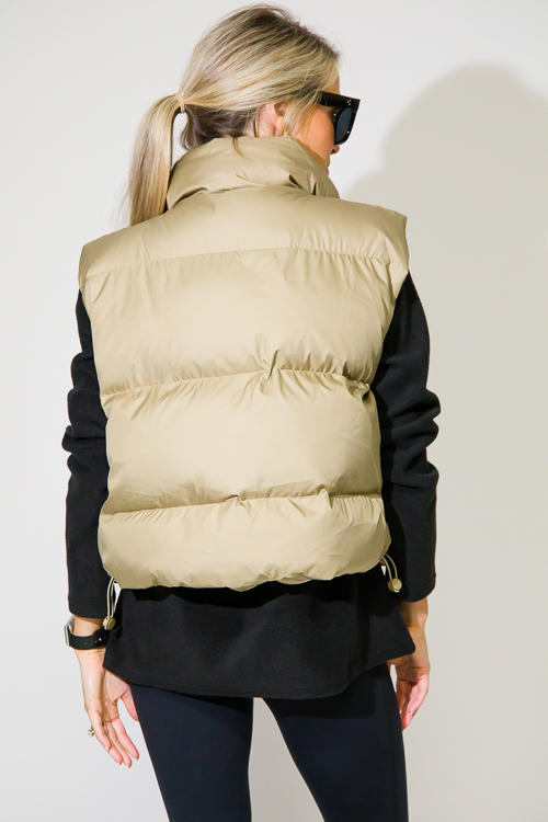 Lena Puffer Vest, Olive