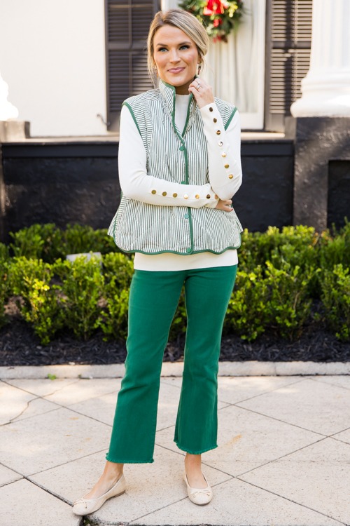 Stripe Quilted Vest, H. Green - 1115-96.jpg