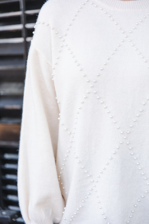 Pearl Sweater, Cream