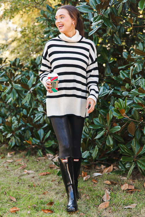 Wilmington Stripe Sweater, Black