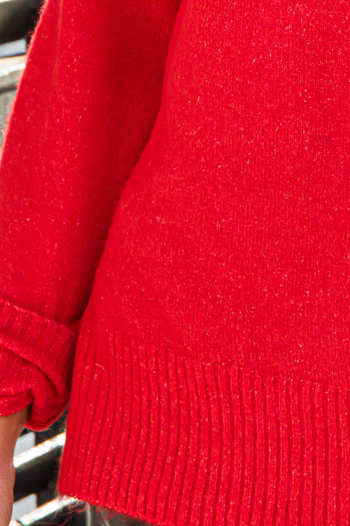 Bernadette Sweater, Red