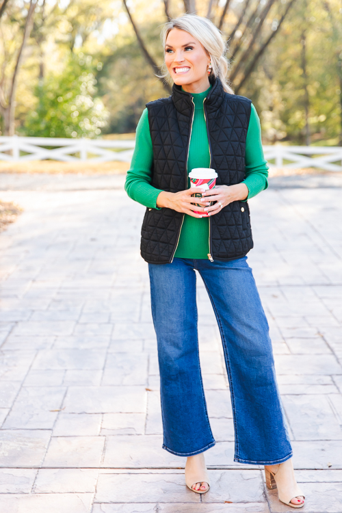 Polar Quilted Vest, Black
