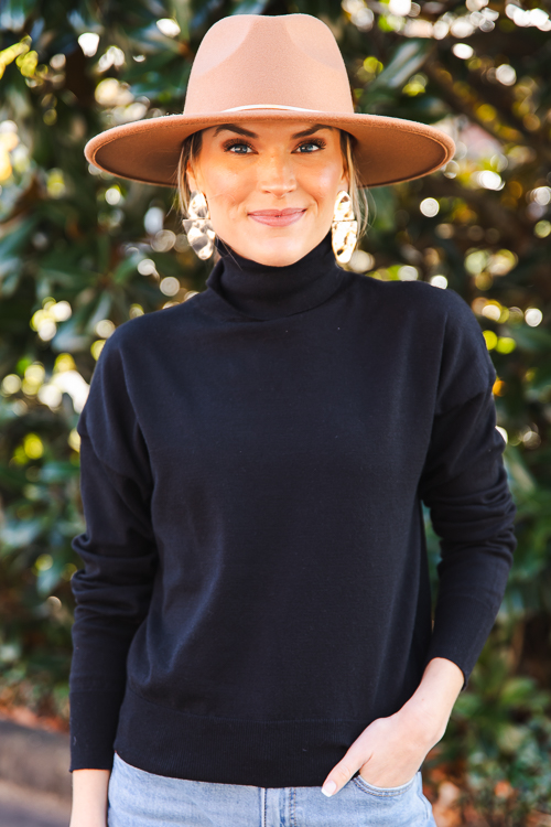 Trisha Turtleneck, Black