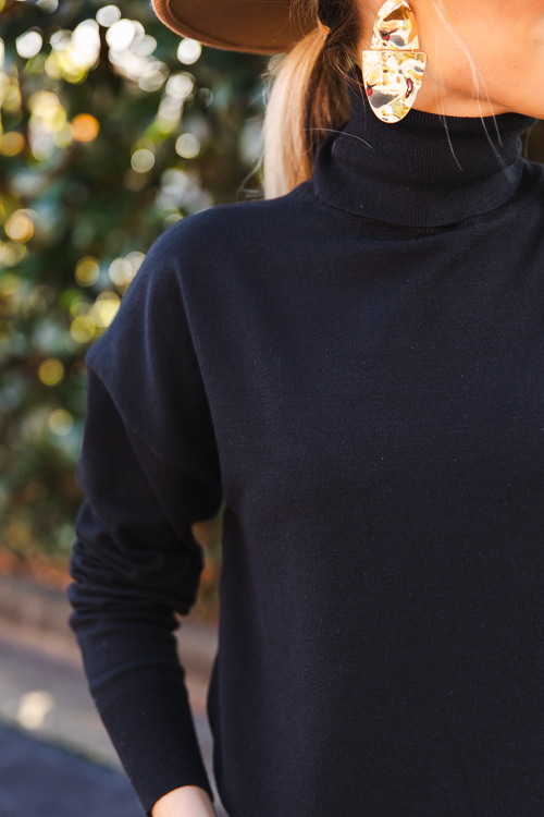 Trisha Turtleneck, Black