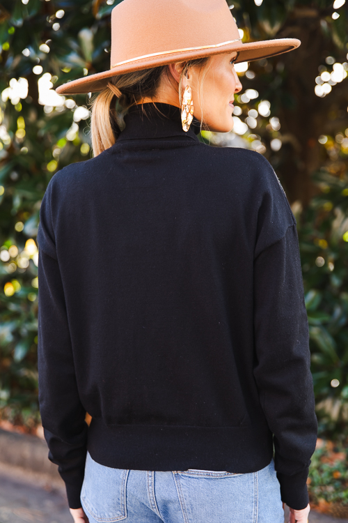 Trisha Turtleneck, Black