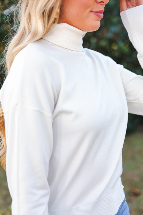 Trisha Turtleneck, Cream