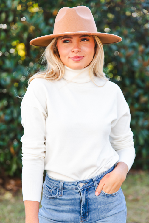 Trisha Turtleneck, Cream