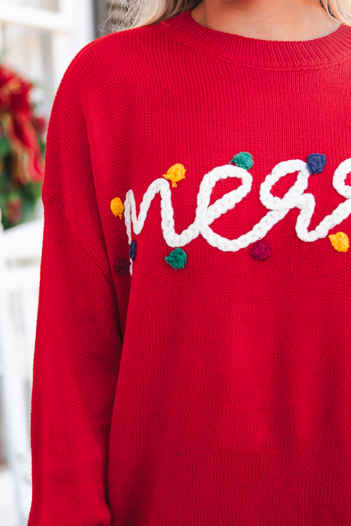 Merry Sweater, Red