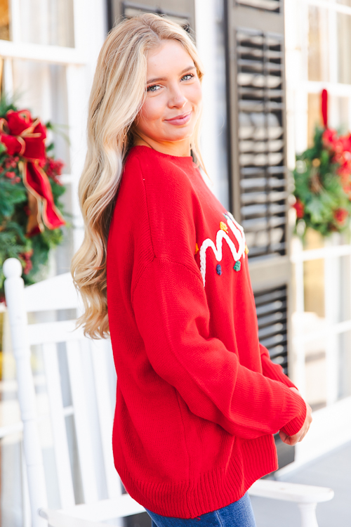 Merry Sweater, Red