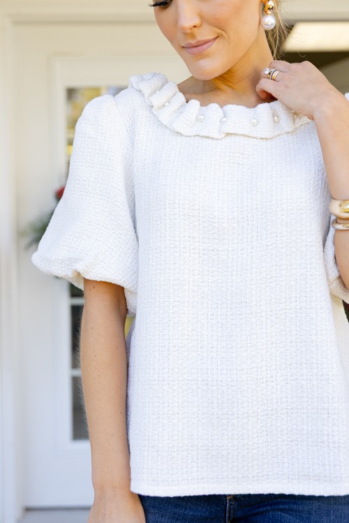 Pearl Ruffle Tweed Top, Cream - 1118-144.jpg