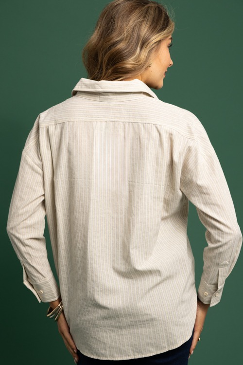 Relaxed Metallic Stripe Shirt - 1118-183.jpg