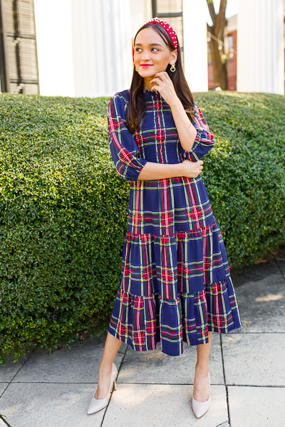 Blue Tartan Midi