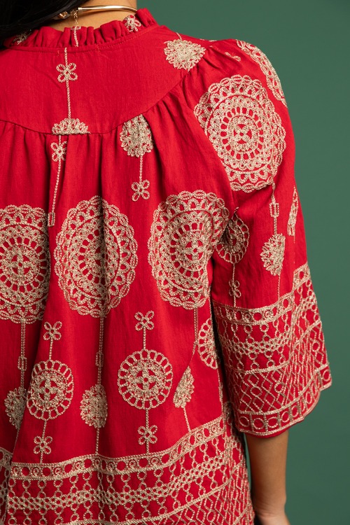 Metallic Embroidery Top, Red - 1118-262.jpg