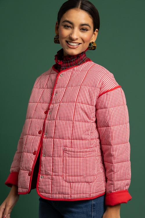 Jace Plaid Smock Top, Red - 1118-271h.jpg