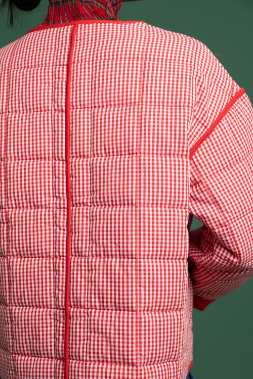 Quilted Gingham Jacket, Red - 1118-272.jpg