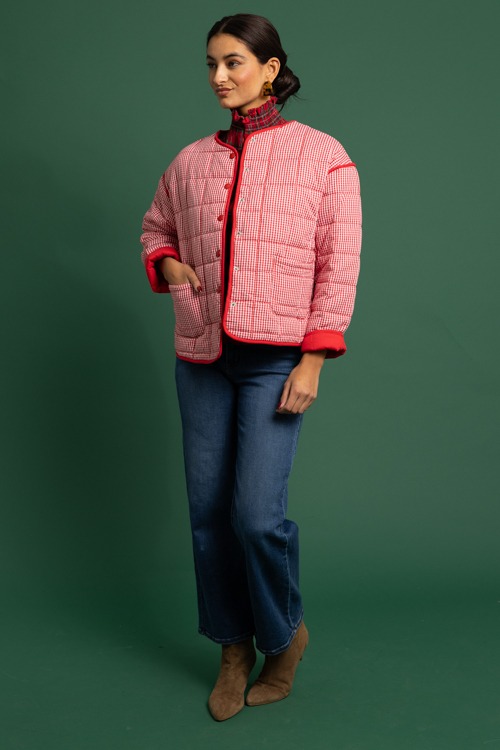 Quilted Gingham Jacket, Red - 1118-273.jpg