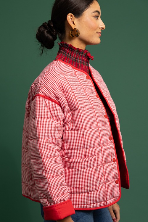 Quilted Gingham Jacket, Red - 1118-274.jpg