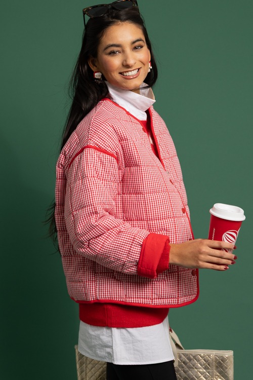 Quilted Gingham Jacket, Red - 1118-276.jpg