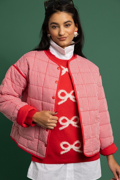 Textured Bows Sweater, Red - 1118-277.jpg