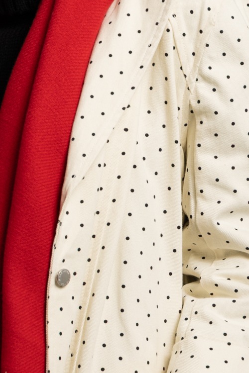 Polka Dot Duster Jacket, Cream - 1118-295h-2.jpg