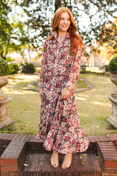 Moonlight Garden Metallic Maxi