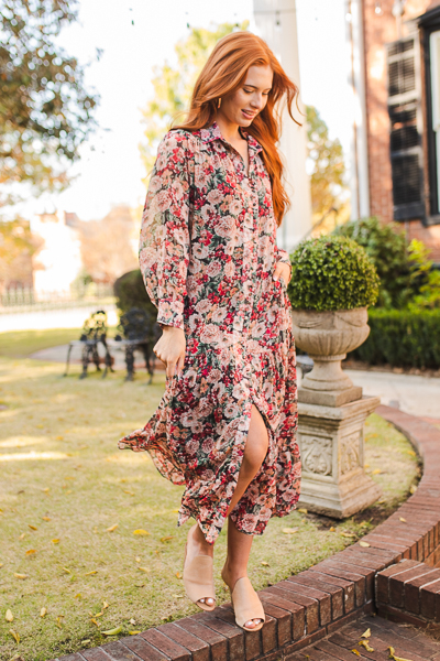 Moonlight Garden Metallic Maxi