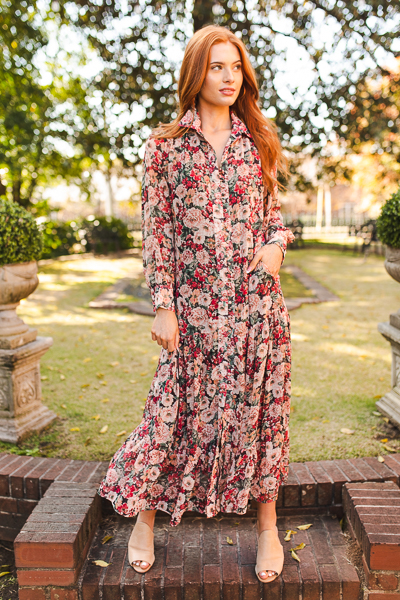 Moonlight Garden Metallic Maxi