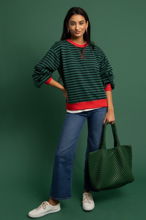 Avery Stripe Sweatshirt, H. Green/Navy - 1118-301p.jpg
