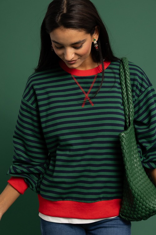 Avery Stripe Sweatshirt, H. Green/Navy - 1118-304.jpg