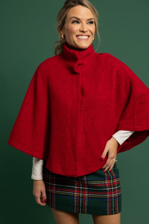 Boucle Texture Cape, Red - 1118-307p.jpg