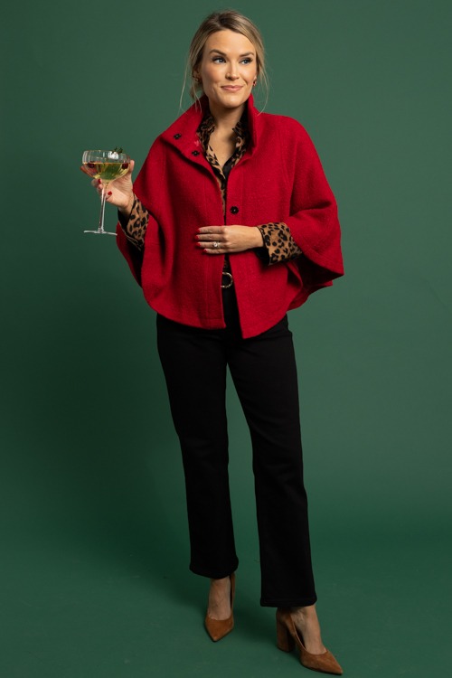 Boucle Texture Cape, Red - 1118-310.jpg