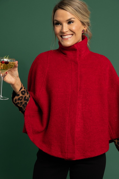 Boucle Texture Cape, Red - 1118-312.jpg