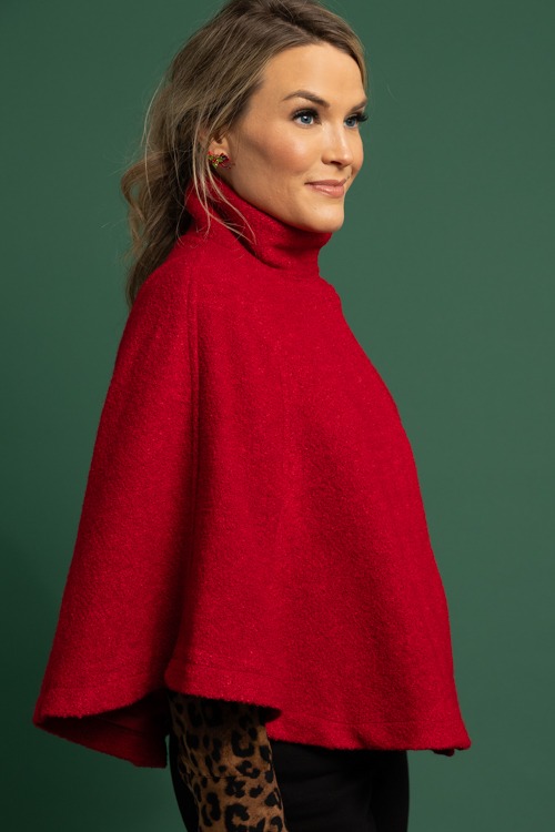Boucle Texture Cape, Red - 1118-313.jpg