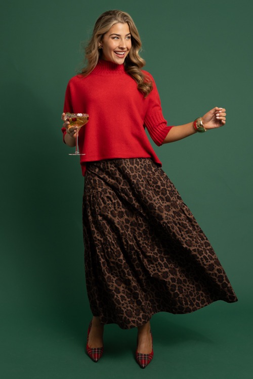 Taylor Sweater, Red/Crimson