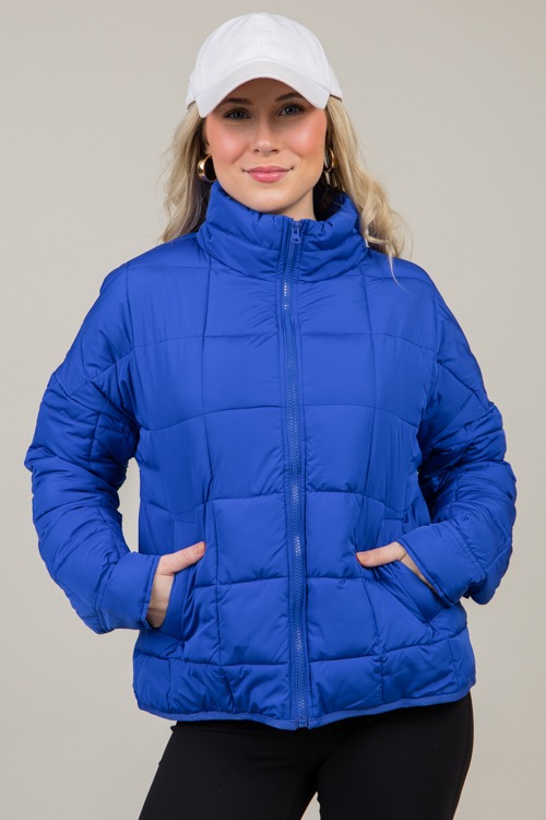 Sanders Quilted Jacket, Royal Blue