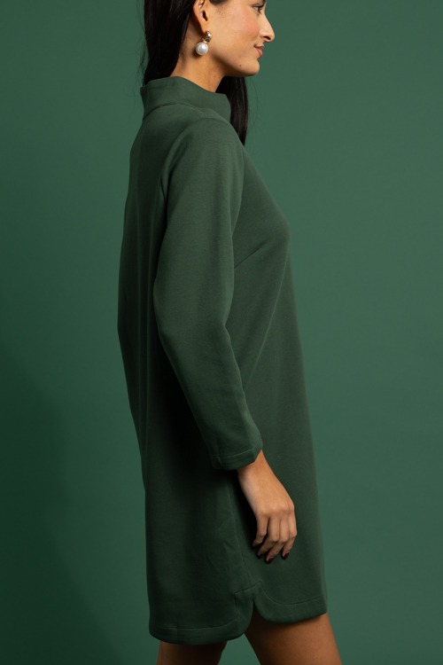 Kiersten Knit Dress, Hunter Green - 1118-357.jpg