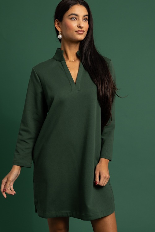 Kiersten Knit Dress, Hunter Green - 1118-361.jpg