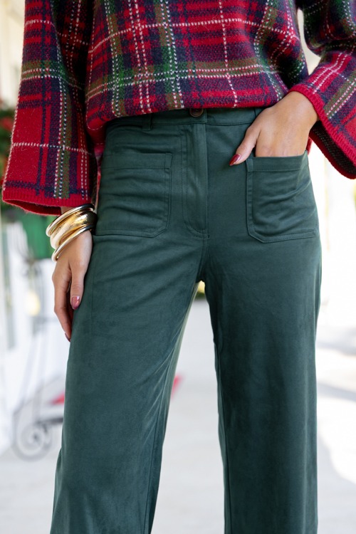 Suede Patch Pocket Pants, Hunter