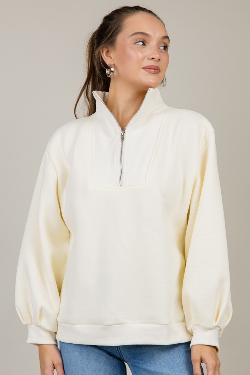 Cuddle Bug Half Zip, Cream - 1118-82.jpg