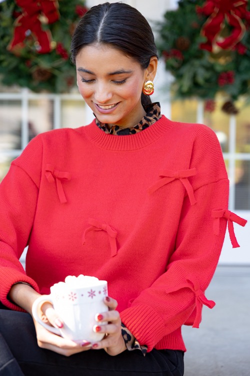 Darling Bow Sweater, Red - 1118-84p.jpg