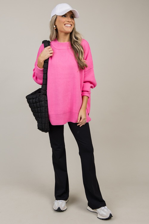 Moxie Sweater, Bubblegum Pink