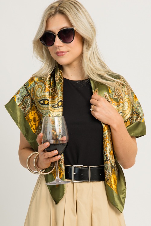 Paisley Silk Scarf, Green - 1119-124p.jpg