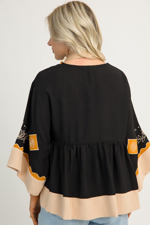 Embroidery Babydoll Top, Black - 1119-14.jpg