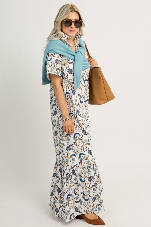 Floral Button Down Maxi, Off White - 1119-25h.jpg