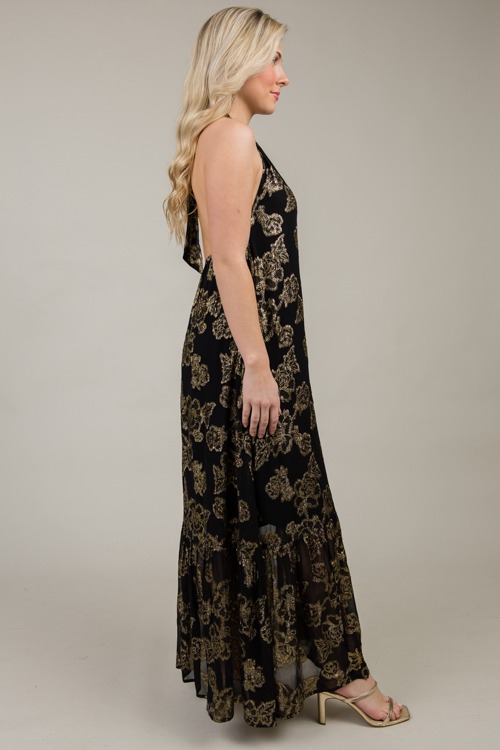 Metallic Floral Halter Maxi,Blk - 1119-51.jpg