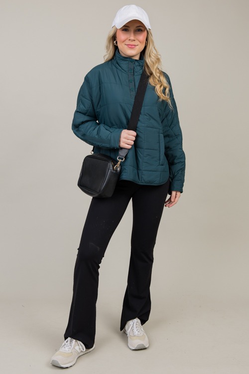 Cutest Puffer Pullover, Pine