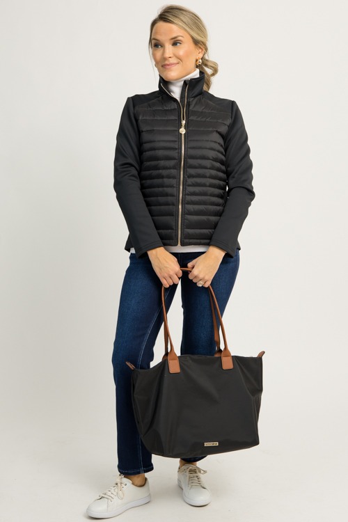 Gold Zip Puffer Jacket, Black - 1119-76.jpg